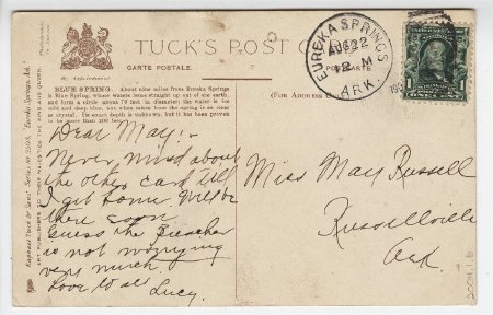 Eureka Springs, Ark., back