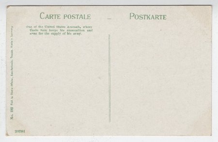 United States Arsenal Grounds, San Antonio, Texas (back)