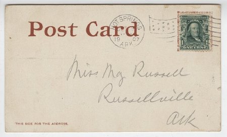Hot Springs, Ark. (back)