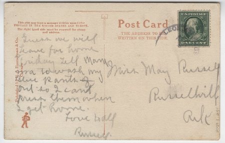 I. & G. N. Depot, San Antonio, Tex.  (back)