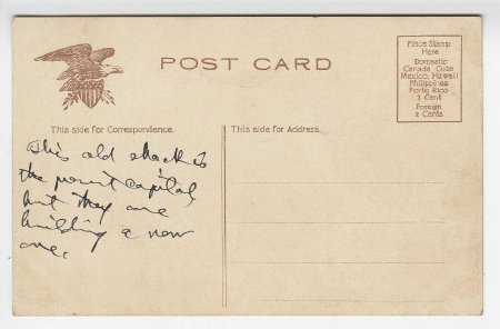 Capitol at Pierre, S. D. (back