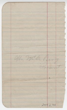 Note from Ed Wooten, July 12, 1879. (back)