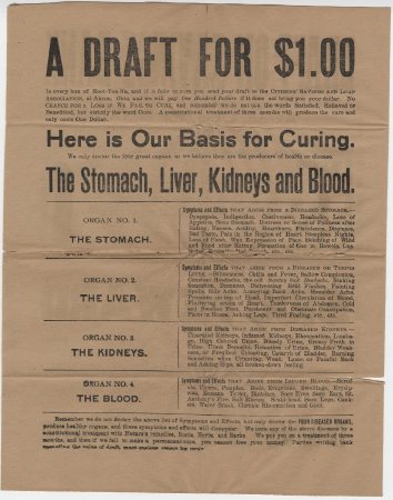 Advertisment for Root-Tea-Na-Herb Co.
