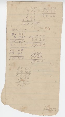 Notes ans Calculations. (back)
