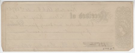 Wilson King Receipt, Dec. 22, 1875.