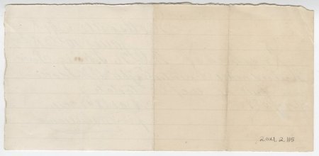 Note from J. M. Williams, January 10, 1882. (back)