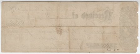 Wilson King & Co. Receipt, March  7th, 1876. (back)