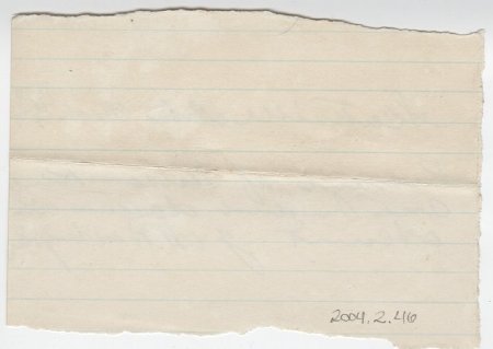 Wilson King Receipt, March 4, 1874. (back)