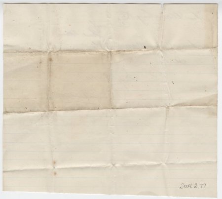 Letter from Moore, January 9, 1884. (back)