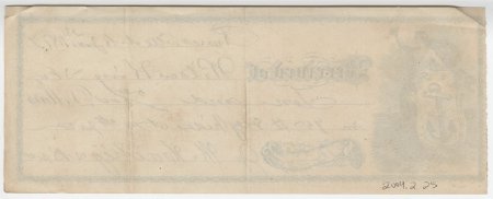 Wilson King & Co. Receipt, Jan. 23, 1877. (back)