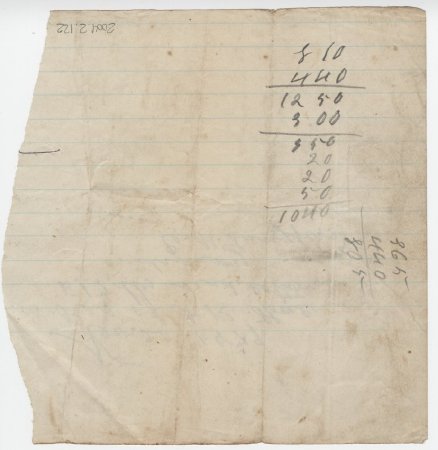 Receipt from E.M. Langford, November 20, 1879. (back)