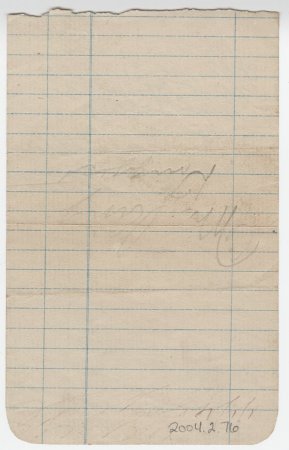 Note from E.B. Wooten. (back)