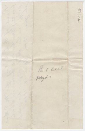 Receipt for Liquor license, signed R. B. Hogins. (back)