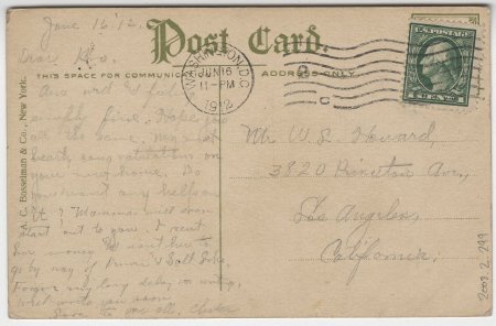 Constitution, D.A.R. Hall, Washington, D.C. (back)