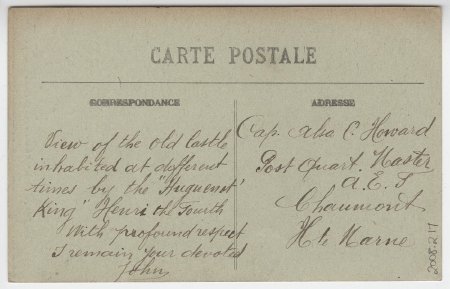 Bergerac - Le Chateau des Rois de France (back)