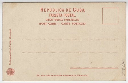 A Sugar Mill - Un Injenio de Azucar, Cuba (back)