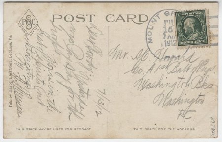 Hotel Conewago from the Lake, Mt. Gretna, Pa. (back)