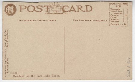 Government Breakwater at San Pedro Harbor, Los Angeles, Cal. (back)