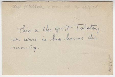 Tolstoy (back)