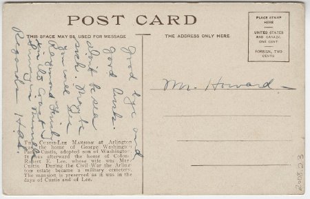 Custis-Lee Mansion, Arlington, Va. (back)