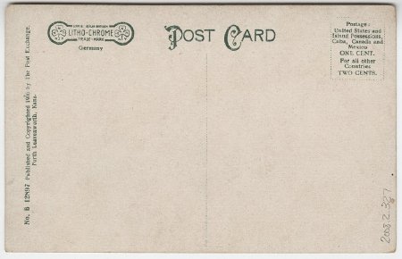 Residence of Commandant Infantry & Cavalry School, Fort Leavenworth (back)