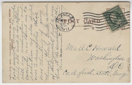Entrance to Fort McPherson, Atlanta, Ga. (back)