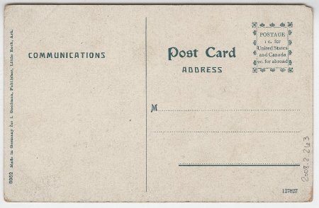 Little Rock, Ark., Free Bridge across Arkansas River (back)