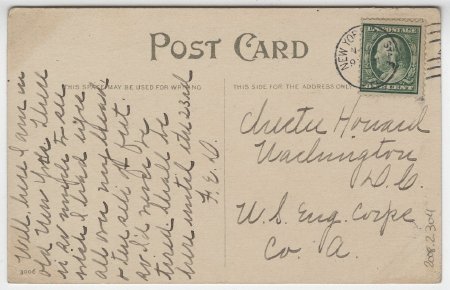Statue of Liberty, N.Y. Harbor (back)