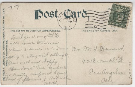 White Mountains, N.H., Mt. Madison Hut. (back)