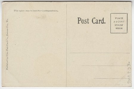 June Flood of 1908, at Kansas City - Wyoming Street (back)