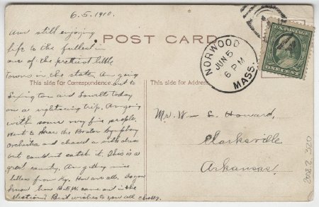 Bunker Hill Monument, Boston, Mass. (back)