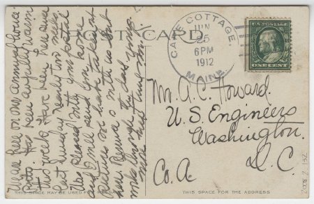 Portland, Me. Dress Parade, Fort Williams, Cape Elizabeth (back)