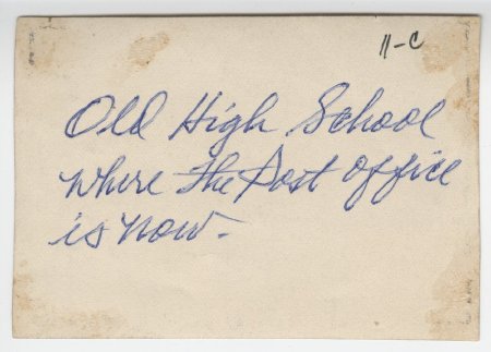 Old High School, Russellville, Ark.  (back)