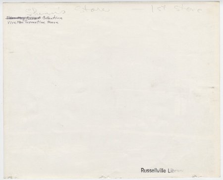 J. L. Shinn store sketch, Russellville, Ark.  (back)