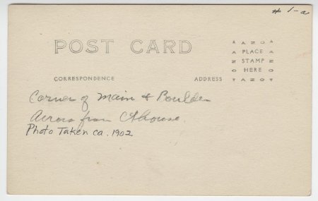 Corner of Main & Boulder, Russellville, Ark. (back)