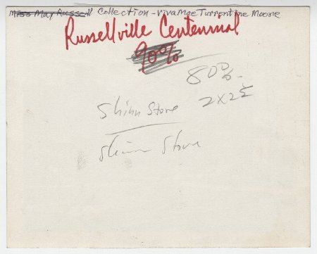 J. L. Shinn store sketch, Russellville, Ark. (back)