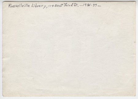 Russellville Library, AR. (back)